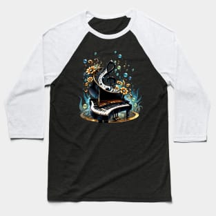 Wonderful curved fantasy piano Baseball T-Shirt